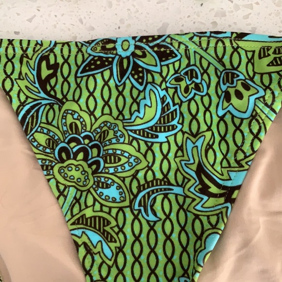 NWOT VICTORIA’S SECRET Green Print Padded Bikini - Picture 2 of 11